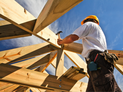 Builder at work