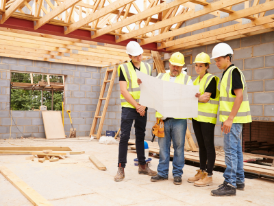 Builder on site or completed renovation